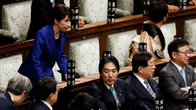 Japan's Prime Minister and ruling Liberal Democratic Party (LDP) leader, Sanae Takaichi, looks on ahead of the dissolution of the lower house of parliament in Tokyo, Japan, January 23, 2026. REUTERS/Kim Kyung-Hoon