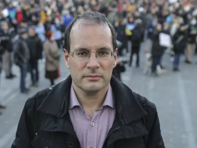 - 01.03.2022 - Doc. dr. Gorazd Kovačič, sociolog - predstojnik oddelka za sociologijo na Filozofski fakulteti v Ljubljani, predsednik Visoko&scaron;olskega sindikata Slovenije/FOTO: Jaka GasarOPOMBA: INTERVJU ZA OBJEKTIV 2022