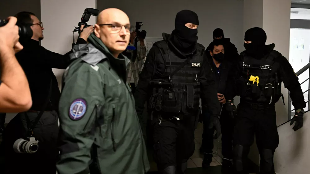 Slovak businessman Marian Kocner attends the first day of a new trial against the main suspects in the 2018 killing of Slovak investigative journalist Jan Kuciak and his fiancee Martina Kusnirova, in Pezinok, Slovakia, January 26, 2026. REUTERS/Radovan Stoklasa