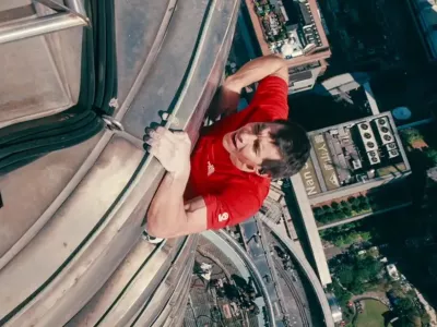 Posnetek s plezanja / Foto: Netflix