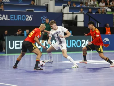 Slovenija - Belgija26.1.2026 - UEFA Futsal Euro 2026 LjubljanaFoto: Luka Cjuha