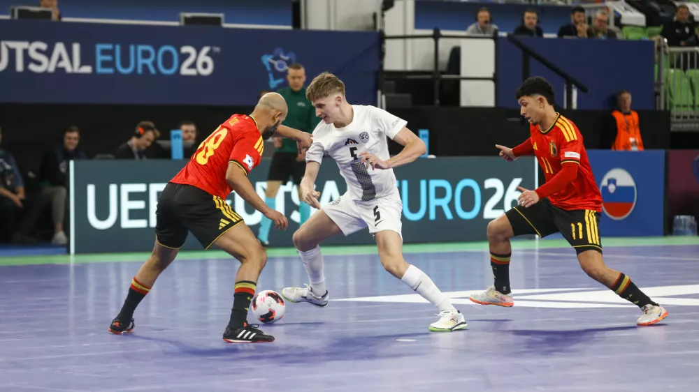 Slovenija - Belgija26.1.2026 - UEFA Futsal Euro 2026 LjubljanaFoto: Luka Cjuha
