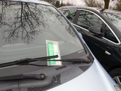 20.01.2026 - &Scaron;tepanjsko naselje - parkiranje - kazen za parkiranje - zeleni listek - parkiri&scaron;čaFoto: Luka Cjuha