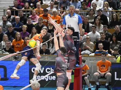 Luka Marovt8.01.2026 ACH Volley Ljubljana: Ziraat Bank ANKARAFoto: Nik Erik Neubauer