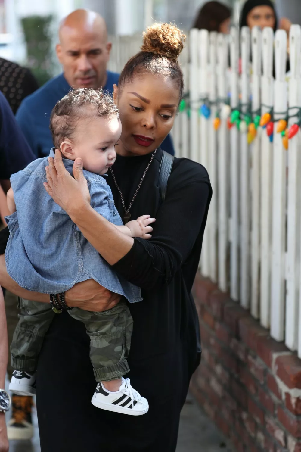 Janet Jackson and her baby have lunch at The Ivy in West Hollywood, CA.Pictured: Janet Jackson, Eissa Al Mana,Image: 350032094, License: Rights-managed, Restrictions: -ALLCOUNTRY,-StpFmP, Model Release: no, Pictured: Eissa Al Mana Janet Jackson
