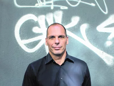 Yanis Varoufakis, gr&ouml;ki ekonomist - profesor gospodarstva na atenski univerzi,    //FOTO: Jaka GasarOPOMBA: ZA OBJAVO V PRILOGI n DNEVNIKOV OBJEKTIV - INTERVJU 2013