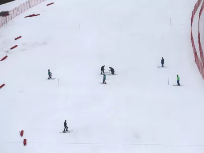 - 06.03. 2024 - priprava proge za odpadli pokal Vitranc, Podkoren //FOTO: Jaka Gasar