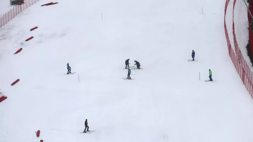 - 06.03. 2024 - priprava proge za odpadli pokal Vitranc, Podkoren //FOTO: Jaka Gasar