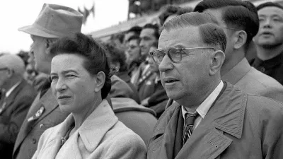 Simone in Jean-Paul v Pekingu leta 1955 / Foto: Wikipedia