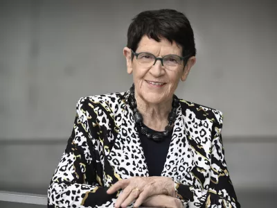 Prof. Dr. Rita S&uuml;ssmuth, Bundetagspr&auml;sidentin a.D. im Portrait f&uuml;r ihr neues Buch-Cover. / Foto: Stella Von Saldern