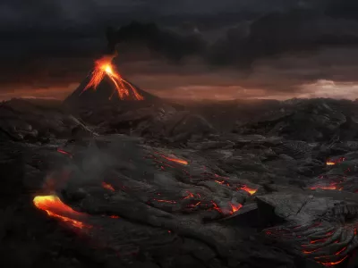 Povr&scaron;ina po vulkanskemu izbruhu. Slika je simbolična. / Foto: Istock