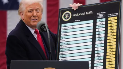 FILE - President Donald Trump speaks during an event to announce new tariffs in the Rose Garden at the White House, April 2, 2025, in Washington. (AP Photo/Mark Schiefelbein, File)