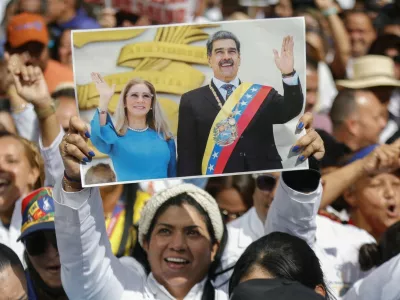 Madurovi podporniki protestirajo za njegovo izpustitev. Foto: Profimedia