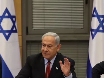 FILED - 23 May 2023, Israel, Jerusalem: Israeli Prime Minister Benjamin Netanyahu gives a statement in the Knesset. Photo: Ilia Yefimovich/dpa
