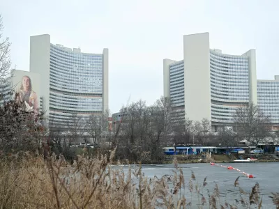 FILE PHOTO: The IAEA headquarters in Vienna, Austria, January 30, 2026. REUTERS/Elisabeth Mandl/File Photo