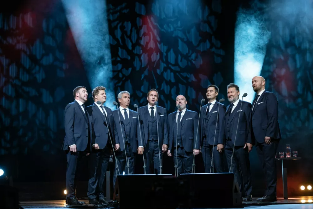 Slovenski oktet, koncert v Križankah / Foto: Arhiv Slovenskega Okteta