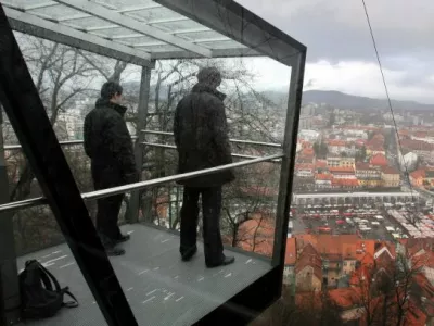 Lubljana 2013 - vzpenjača na ljubljanski grad - panorama - panoramski posnetek- Reportaža v Ljubljani &ndash; , //FOTO: Bojan Velikonja  OPOMBA: ZA OBJAVO V PRILOGI &ndash; DNEVNIKOV OBJEKTIV - REPORTAŽA