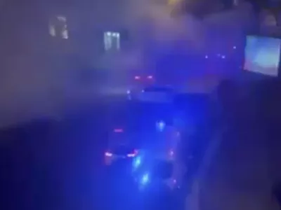 Eksplozija v sredi&scaron;ču Lvova.