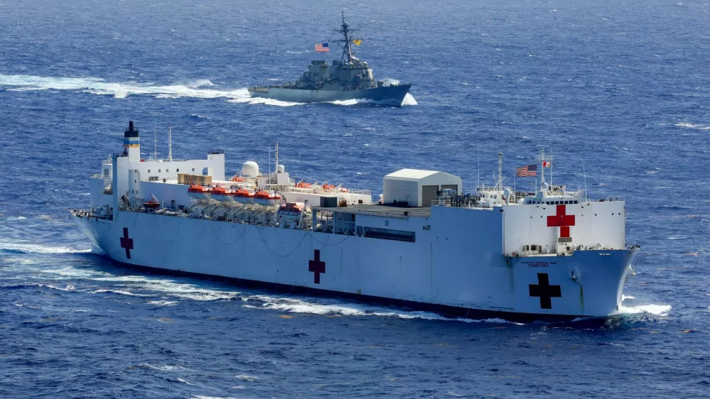 Ameri&scaron;ka ladja USNS Comfort / Foto: Profimedia