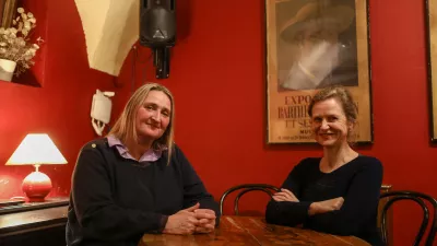 06.03.2024 - Maja Weiss in Nata&scaron;a Konc Lorenzutti, ki sta skupaj sodelovali pri novem dokumentarcu Zajeti v izviru - Slovenski otroci LebensbornaFoto: Luka Cjuha