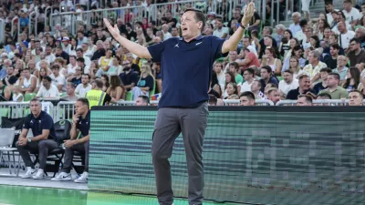 Aleksander Sekulič- 08.08.2025 - košarka - prijateljska tekma moških reprezentanc Slovenija: Nemčija v pripravah za nastop na bližnjem evropskem prvenstvu//FOTO: Jaka Gasar