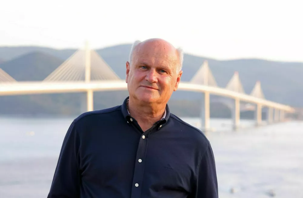 26.07.2022., Komarna - Sluzbeno otvorenje Peljeskog mosta. Projektant Peljeskog mosta Marjan Pipenbaher Photo: Miroslav Lelas/PIXSELL