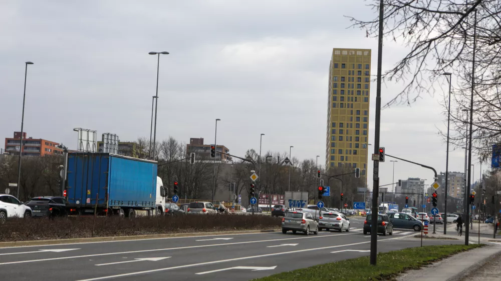 24.2.2026 - Lokacija za stolpnico - Stolpnica Sever celov&scaron;ka cestaFoto: Luka Cjuha