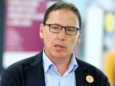 Ljubljana, UKC..Nagovor vodstva UKC Ljubljana z novinarsko konferenco..Generalni direktor UKC Ljubljana Marko Jug.