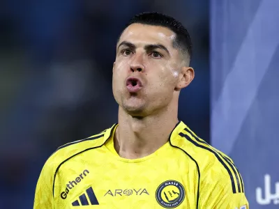 Soccer Football - Saudi Pro League - Al Najma v Al Nassr - King Abdullah Sport City Stadium, Jeddah, Saudi Arabia - February 25, 2026 Al Nassr's Cristiano Ronaldo before the match REUTERS/Hamad I Mohammed
