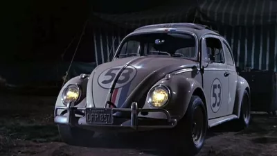 Volkswagen beetle je kot Herbie najprej zaslovel v filmu iz leta 1968. / Foto: Imcdb