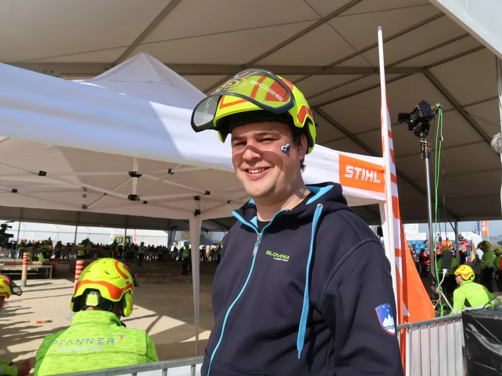 Svetovno gozdarsko prvenstvo, marec 2026, &Scaron;entjernej, gozdarji, gozd, motorka, podiranje dreves, vodja slovenske ekipe Miha Kržič / Foto: Nata&scaron;a Bucik Ozebek