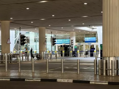 An empty arrivals area at the Dubai International Airport, following the United States and Israel strikes on Iran, in Dubai, United Arab Emirates, March 2, 2026. Picture taken using a mobile phone. REUTERS/Raghed Waked