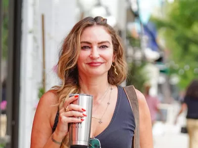 LOS ANGELES, CA - JULY 28: Drea de Matteo is seen on July 28, 2022 in Los Angeles, California. (Photo by JOCE/Bauer-Griffin/GC Images)