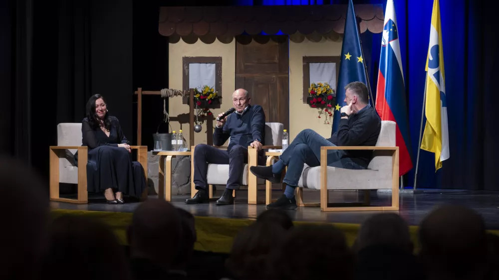 Janez Jan&scaron;aVOLITVE 202628.02.2026 Pogovorni večer v organizaciji SDS Koalicija z volivci - Kulutrni dom GrosupljeFOTO: Nik Erik Neubauer / Foto: Nik Erik Neubauer