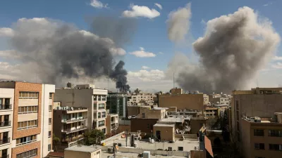 Smoke rises following an explosion, after Israel and the U.S. launched strikes on Iran, in Tehran, Iran, March 1, 2026. Majid Asgaripour/WANA (West Asia News Agency) via REUTERS ATTENTION EDITORS - THIS PICTURE WAS PROVIDED BY A THIRD PARTY   TPX IMAGES OF THE DAY