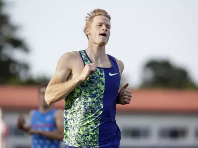 Luka Janežič &ndash; tek 300 metrov- 13.06.2020 - Slovenska Bistrica: - 1. atletski miting slovenske lige 2020 - atletika //FOTO: Matjaž Ru&scaron;t