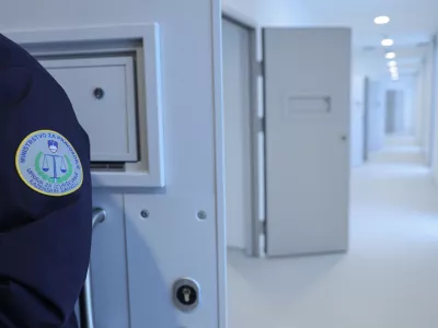 - 14.11.2025 - Novi zapor Dobrunje - celica, varovanje, ograja, pravosodje, kriminal//FOTO: Jaka Gasar