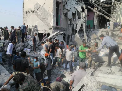FILE PHOTO: People and rescue forces work following a reported strike on a school in Minab, Iran, February 28, 2026. Abbas Zakeri/Mehr News/WANA (West Asia News Agency) via REUTERS ATTENTION EDITORS - THIS PICTURE WAS PROVIDED BY A THIRD PARTY/File Photo REFILE &ndash; REMOVING ATTRIBUTION TO STRIKE