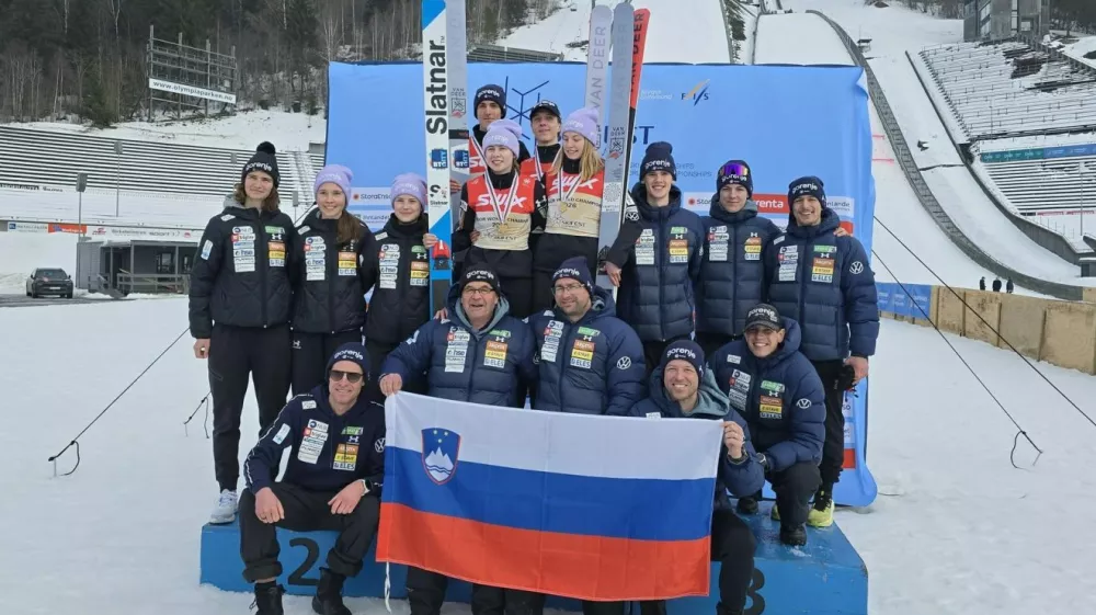 Slovenska ekipa na Norve&scaron;kem.