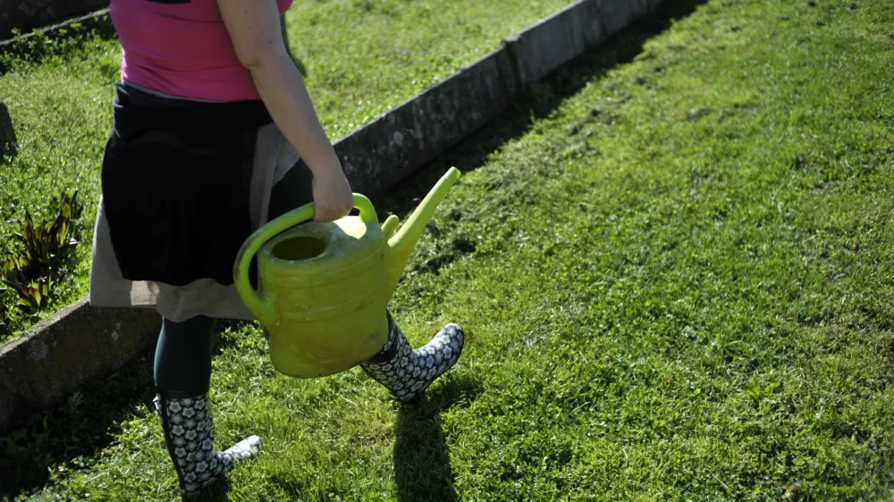 - Vrtički v Ljubljani 2013 - delo na vrtu - vrtičkarstvo - vrt - spomladanska setev - sajenje - zalivanje - zalivalka - vrtni gumjasti &scaron;kornji //FOTO: Tomaž Zajel&scaron;nik