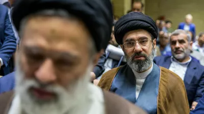 FILE PHOTO: Iran's new supreme leader, Mojtaba Khamenei, the second son of late Iran's Supreme Leader Ayatollah Ali Khamenei, attends a meeting in Tehran, Iran, July 22, 2018. Mehdi Ghasemi/ISNA/WANA (West Asia News Agency) via REUTERS ATTENTION EDITORS - THIS PICTURE WAS PROVIDED BY A THIRD PARTY/File Photo