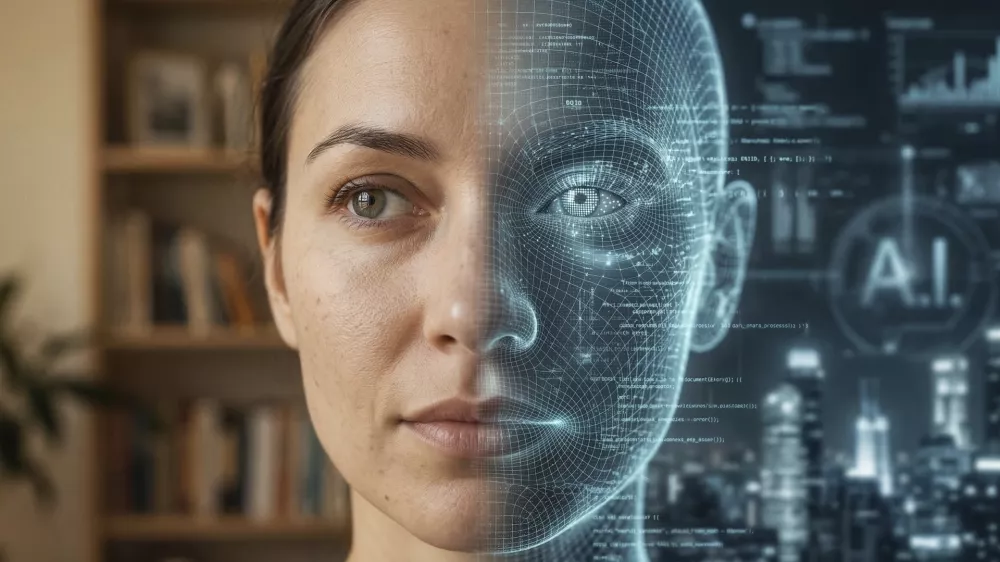 Deepfake simbolična fotografija