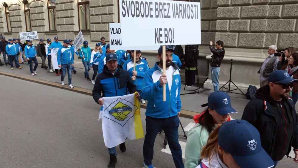 12.03.2026 - stavka policistovFoto: Tomaž Skale