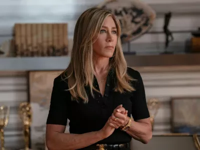 USA. Jennifer Aniston in (C)AppleTV+ series: The Morning Show - season 4 (2025).  Ref: LMK106-J11200-290725Supplied by LMKMEDIA. Editorial Only.Landmark Media is not the copyright owner of these Film or TV stills but provides a service only for recognised Media outlets. pictures@lmkmedia.com,Image: 1026771727, License: Rights-managed, Restrictions: Supplied by Landmark Media. Editorial Only. Landmark Media is not the copyright owner of these Film or TV stills but provides a service only for recognised Media outlets. Per la presente foto non č stata rilasciata liberatoria. Ai sensi di legge e come giŕ, Model Release: no