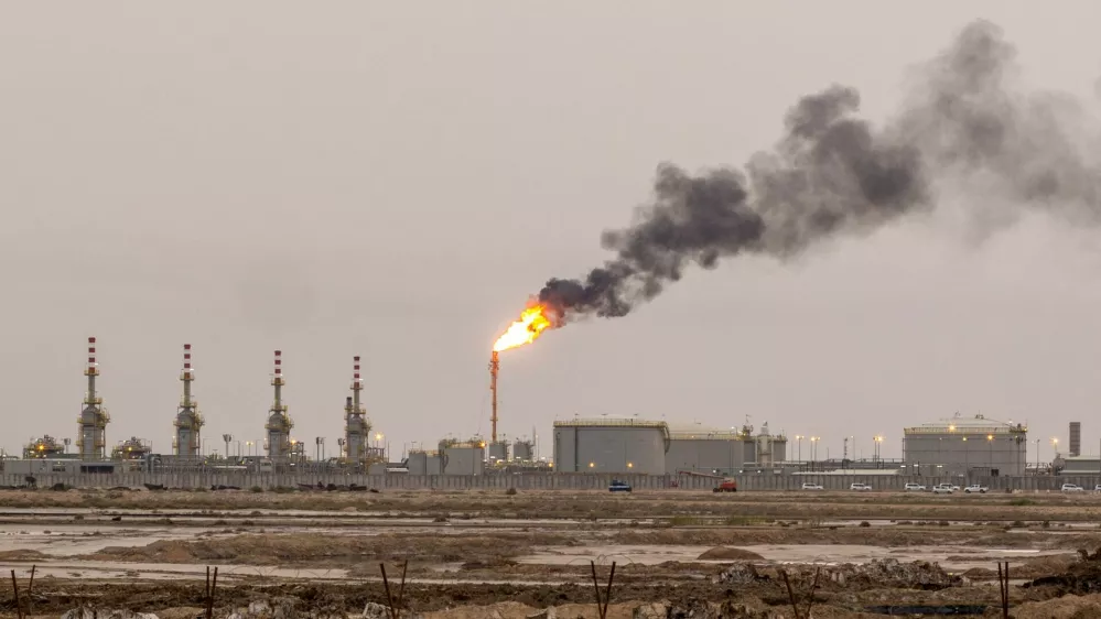 Petroleum refineries in the morning