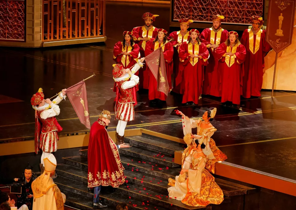 Conan O'Brien hosts the Oscars show at the 98th Academy Awards in Hollywood, Los Angeles, California, U.S., March 15, 2026. REUTERS/Mike Blake   TPX IMAGES OF THE DAY