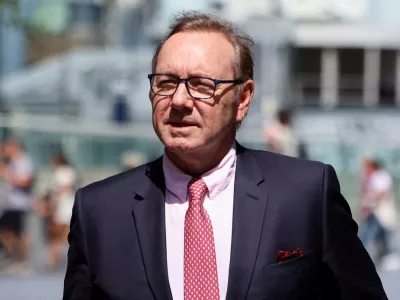 FILE PHOTO: Actor Kevin Spacey walks outside Southwark Crown Court in London, Britain, July 26, 2023. REUTERS/Susannah Ireland/File Photo