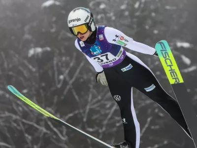 - Nika Vodan,- 10.01.2026. - Svetovni pokal v smučarskih skokih za ženske, Ljubno 2026.//FOTO: Bojan Velikonja