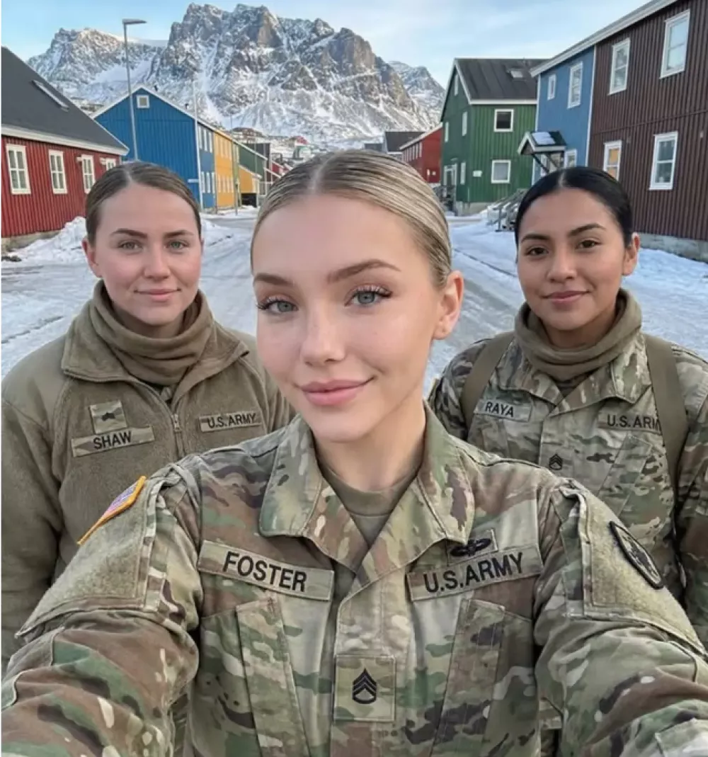 V družbi s kolegicama, ki sta resnični. Jessica ni. / Foto: Zajem Zaslona