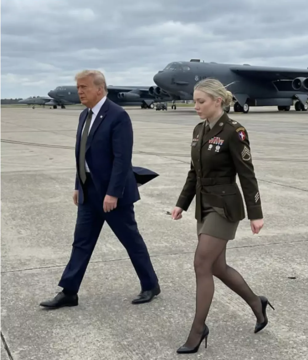 Ob Donaldu Trumpu, ki ga ima nadvse rada. / Foto: Zajem Zaslona